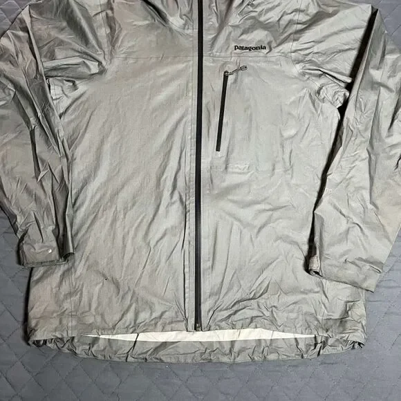Patagonia Torrentshell H2No Rain JacketMen’s Medium Waterproof Hooded – Gray